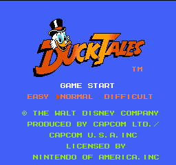 Duck Tales Title Screen